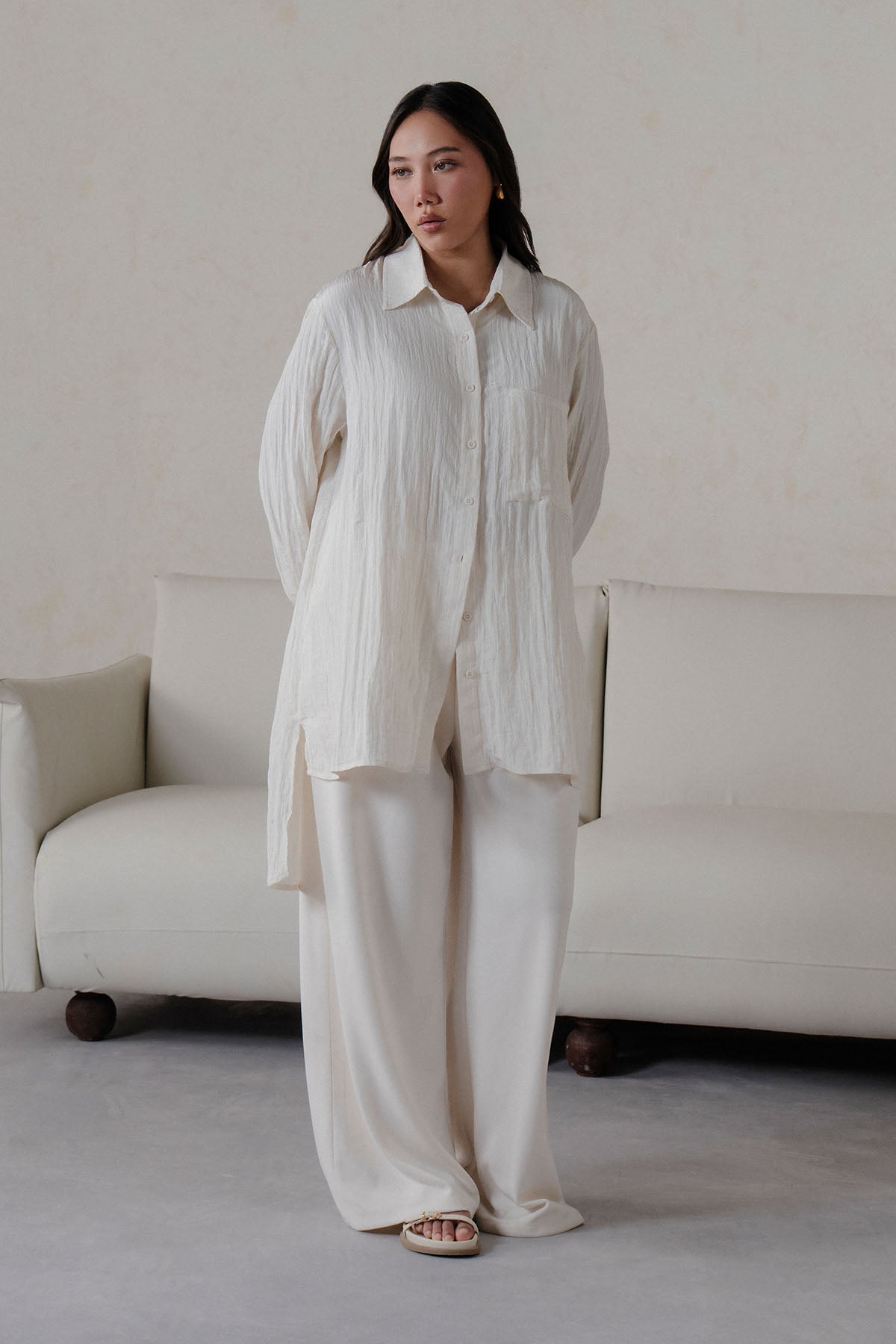 TEXTURED LONG TUNIC