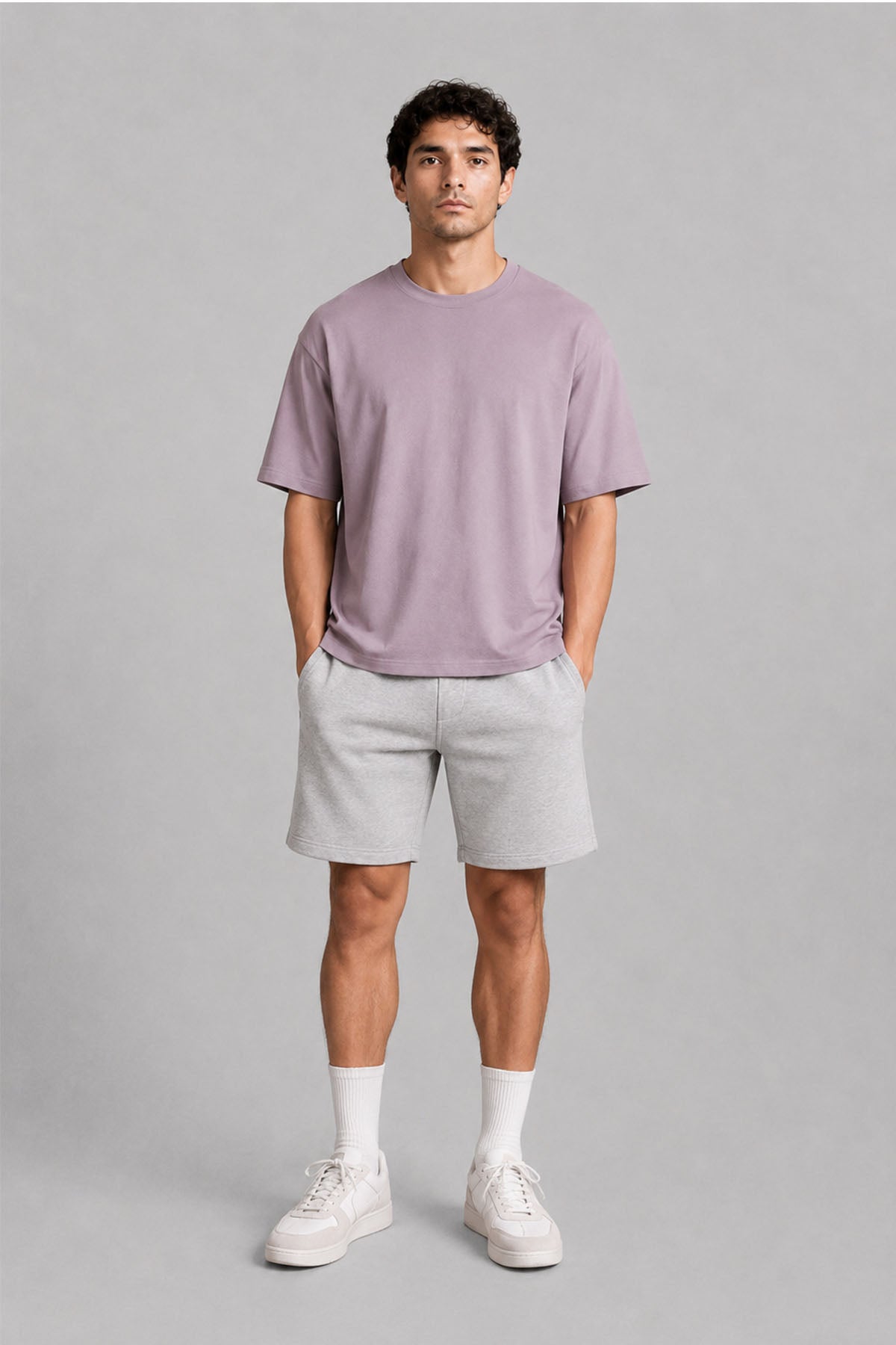 MEN OVERSIZED DOUBLE KNIT T-SHIRT
