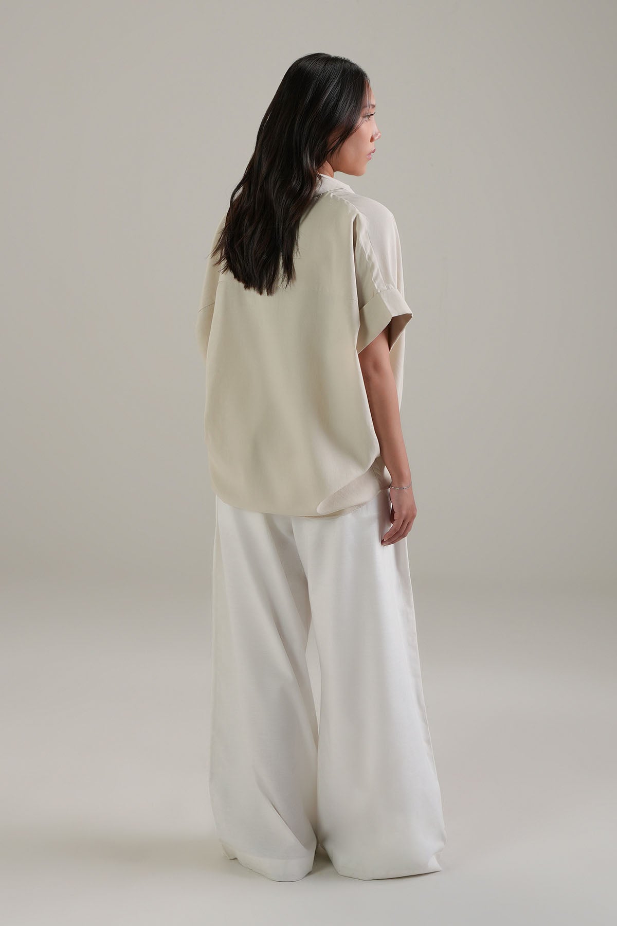 LINEN BLEND RELAXED TOP