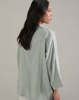 RELAXED BAND COLLAR SHIRT