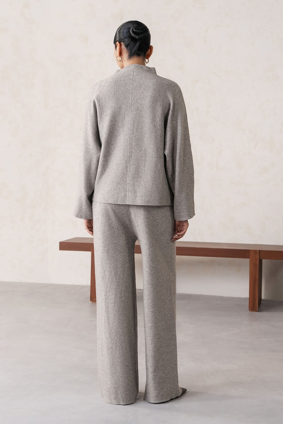 BUTTON-UP KNIT SET