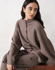 BUTTON-UP KNIT SET
