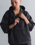 TEXTURED PULLOVER HOODIE-CLOUDLUX