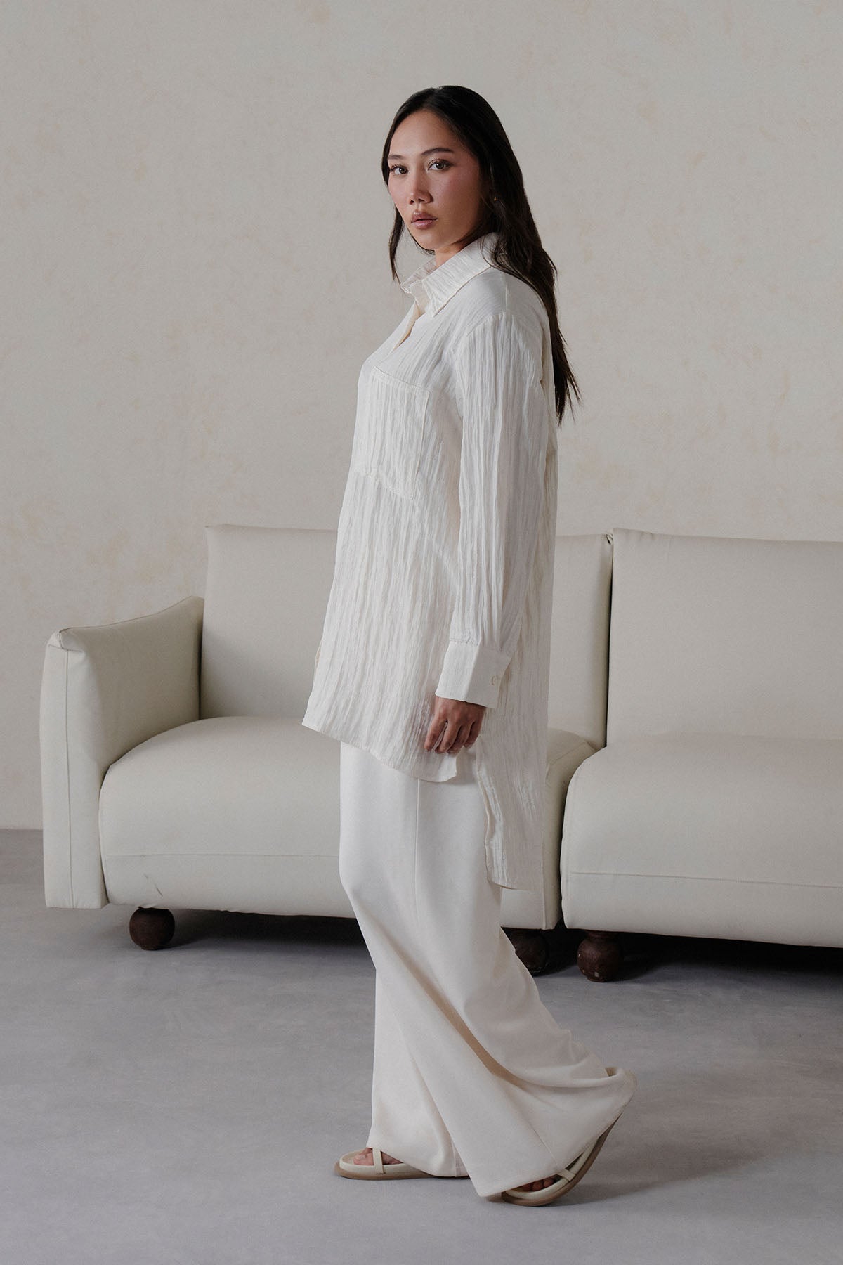 TEXTURED LONG TUNIC