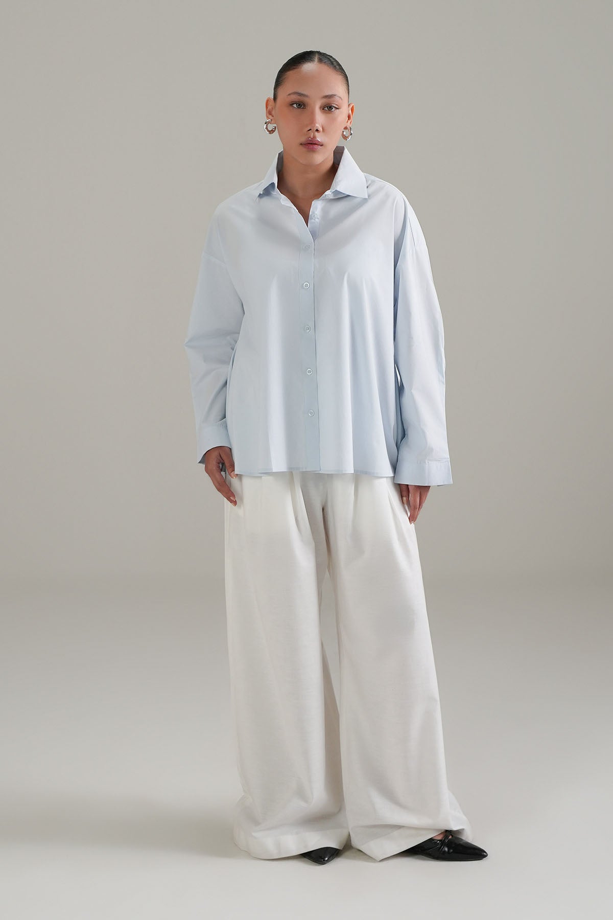 MODAL BLEND COLLAR SHIRT
