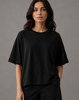 BOXY T-SHIRT CREW SUPIMA COTTON