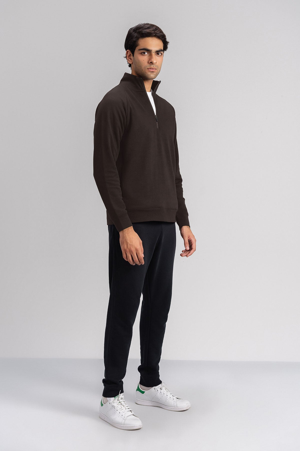 MEN QUARTER ZIP-DOUBLE KNIT