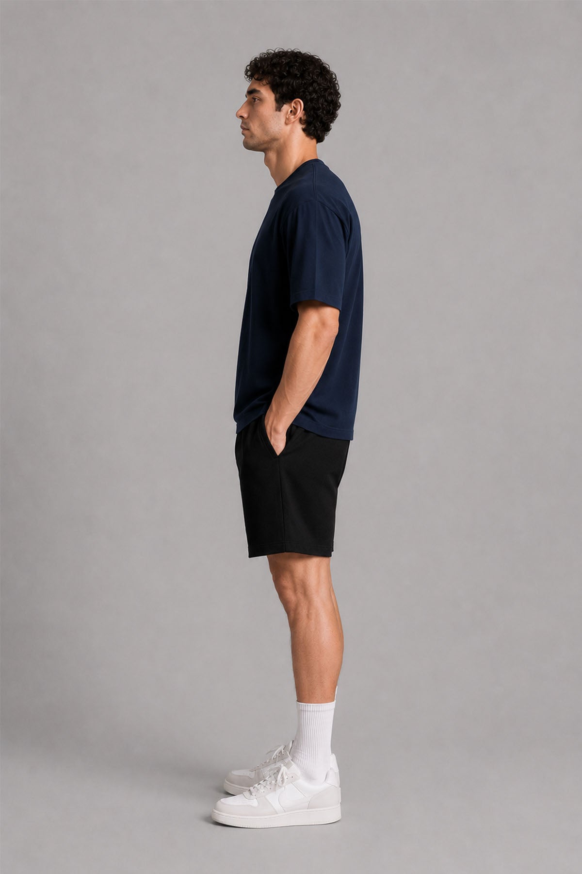 MEN OVERSIZED DOUBLE KNIT T-SHIRT