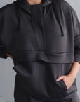TEXTURED PULLOVER HOODIE-CLOUDLUX