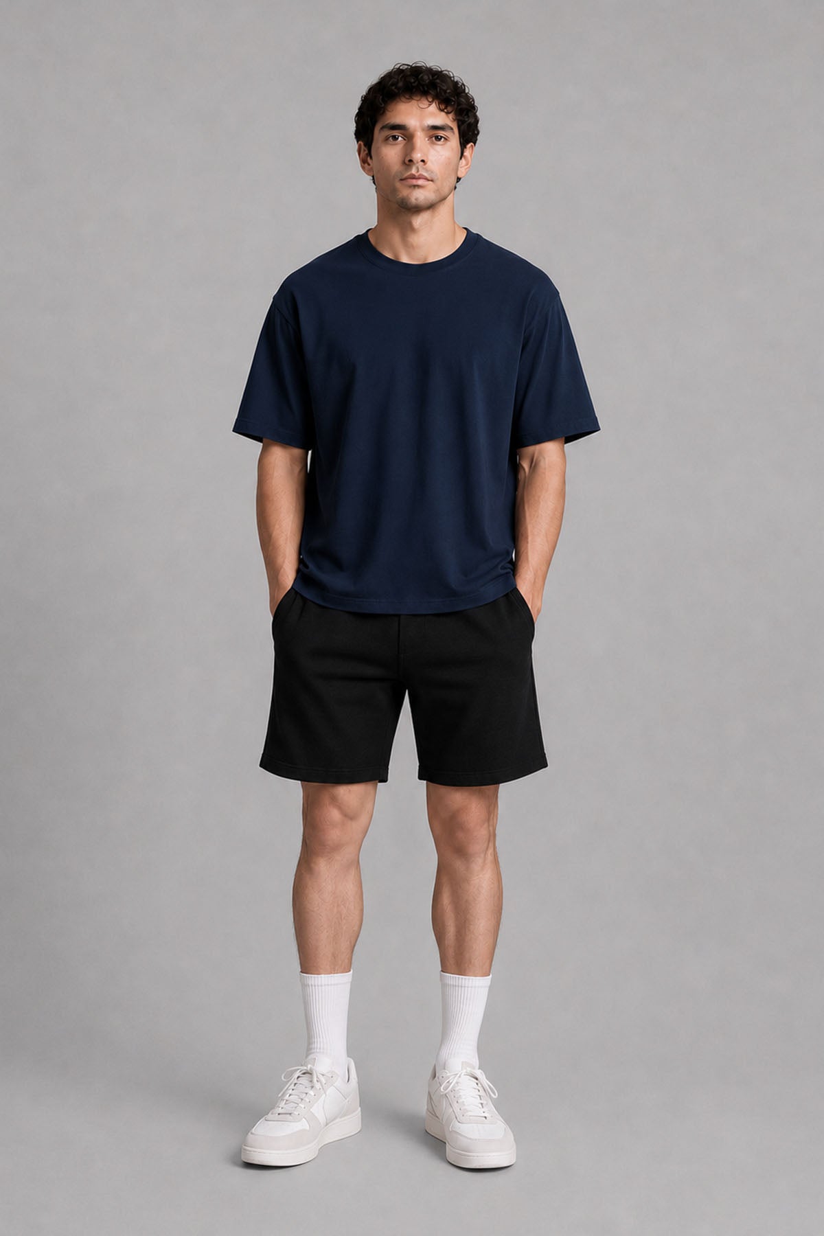 MEN OVERSIZED DOUBLE KNIT T-SHIRT