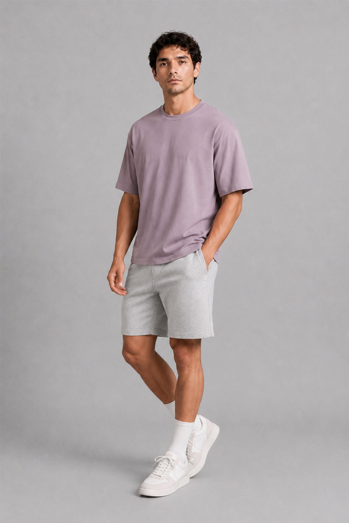 MEN OVERSIZED DOUBLE KNIT T-SHIRT