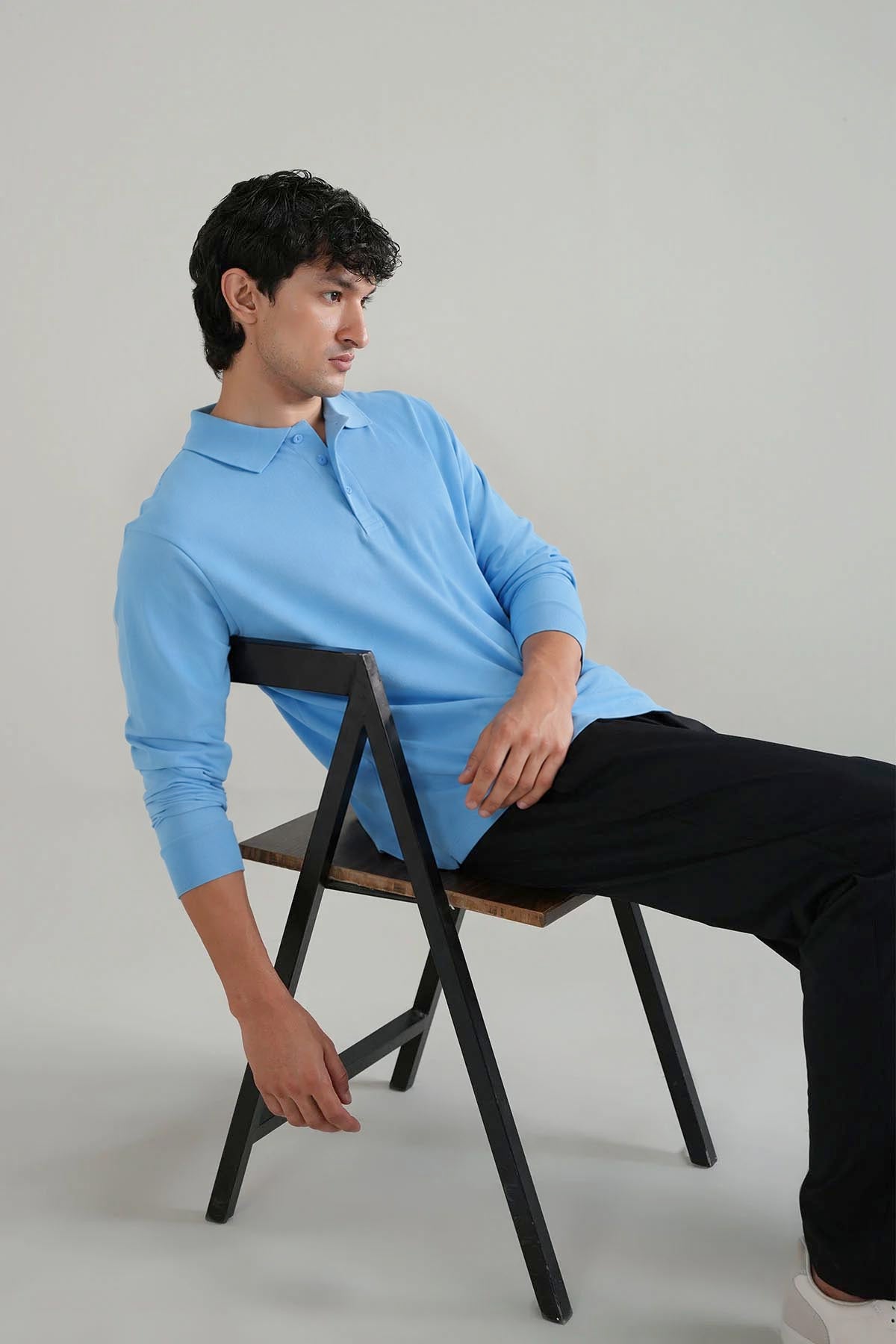 FULL SLEEVE SUPIMA POLO T-SHIRT