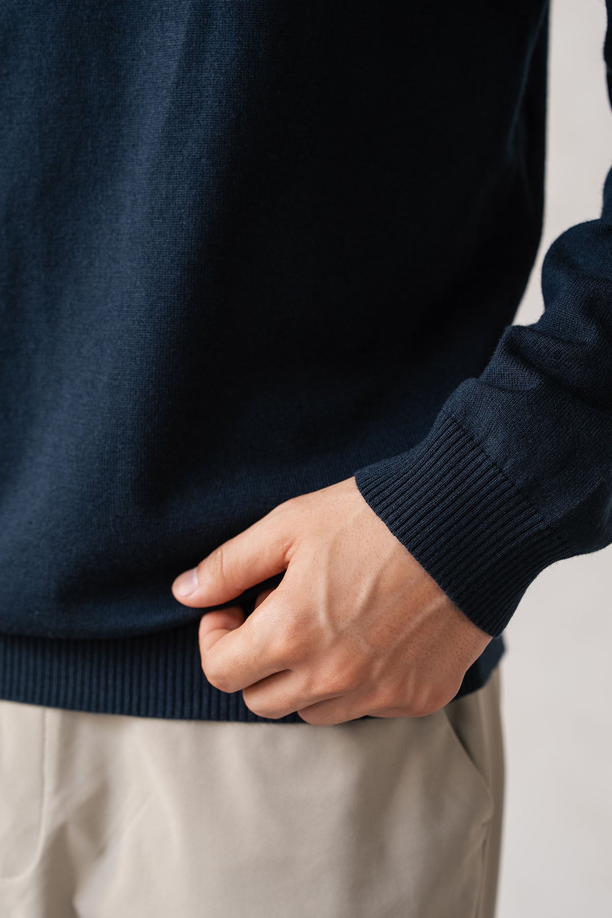 REFINED POLO SWEATER