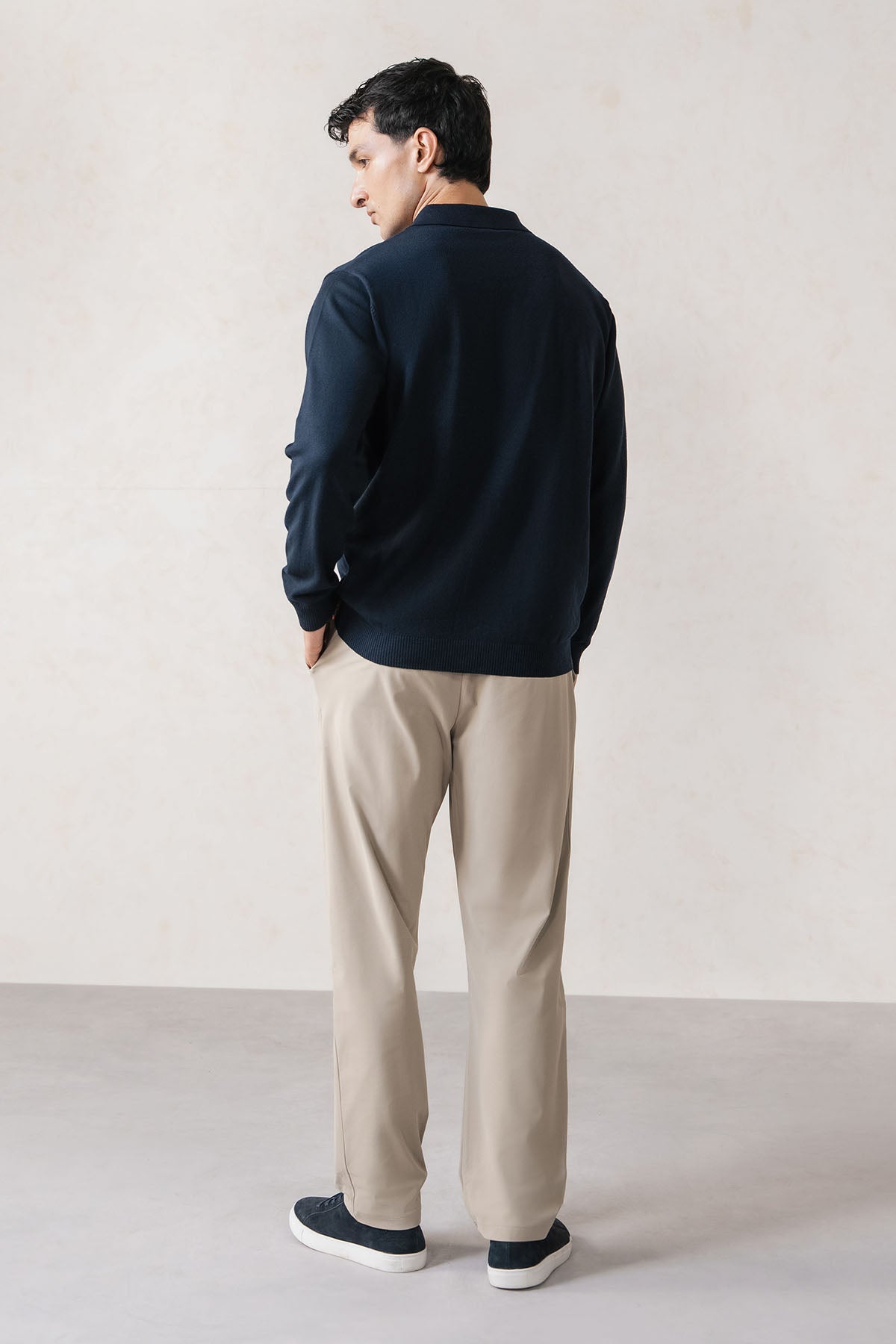 REFINED POLO SWEATER