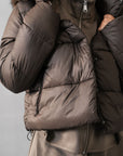 MOCK NECK PUFFER JACKET