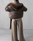 MOCK NECK PUFFER JACKET