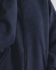 BRUSHED SCUBA ZIP UP JACKET