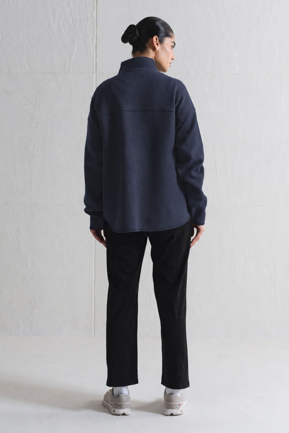 BRUSHED SCUBA ZIP UP JACKET