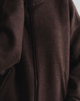 BRUSHED SCUBA ZIP UP JACKET