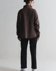 BRUSHED SCUBA ZIP UP JACKET