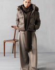 MOCK NECK PUFFER JACKET