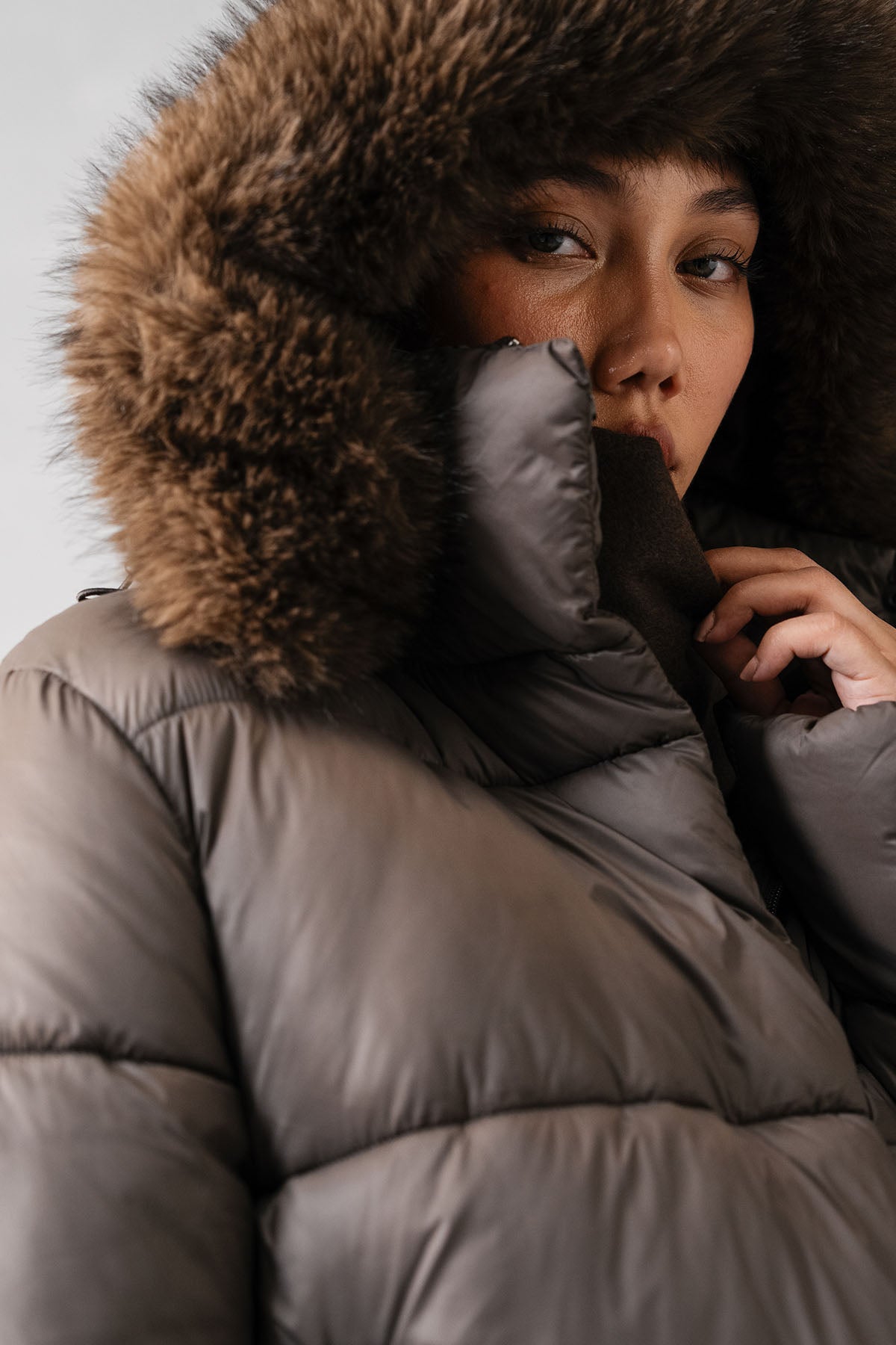 MOCK NECK PUFFER JACKET