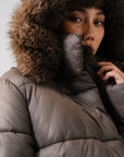 MOCK NECK PUFFER JACKET