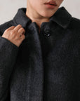 COLLARED WOOL-BLEND JACKET