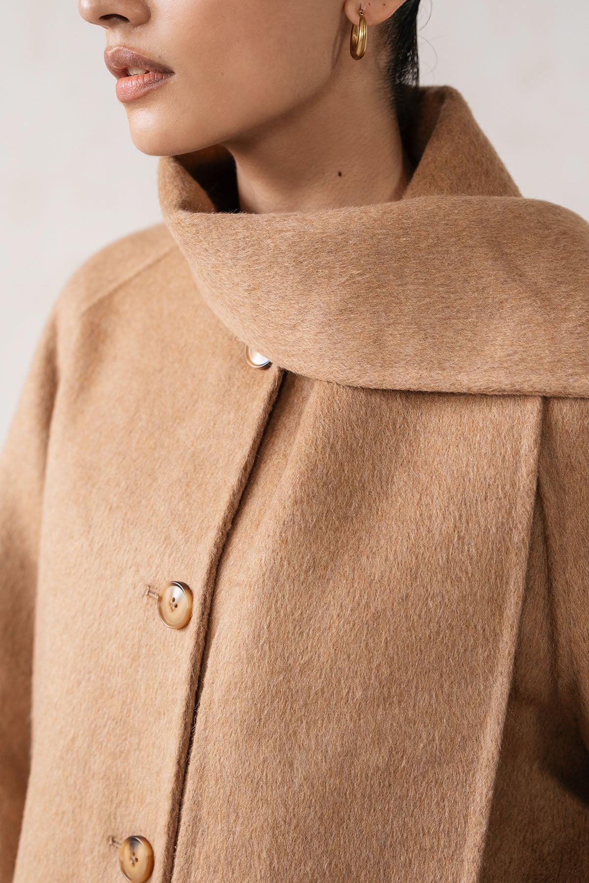 SCARF COLLAR JACKET