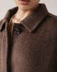 COLLARED WOOL-BLEND JACKET