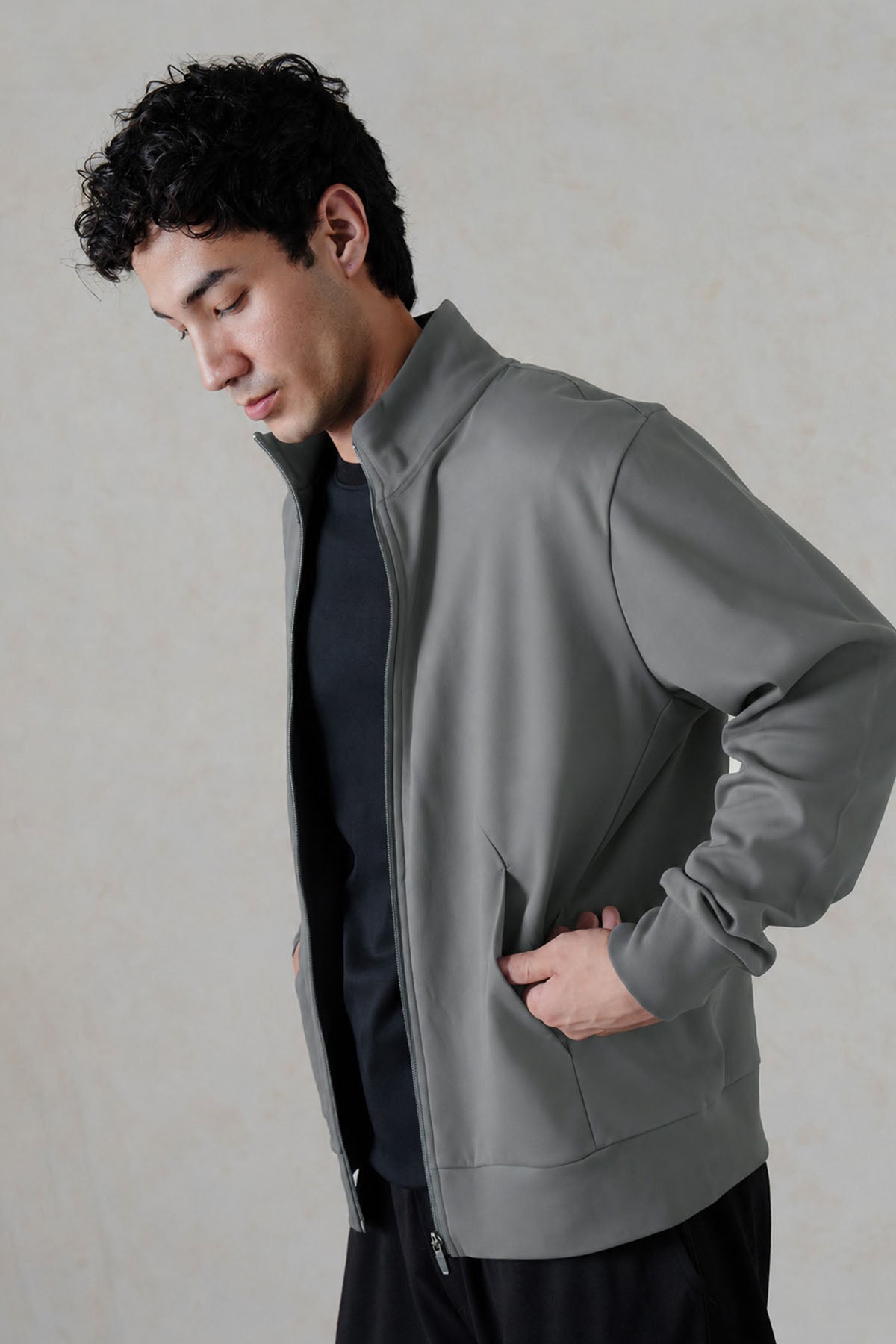 EVERYDAY ZIP UP-DOUBLE KNIT
