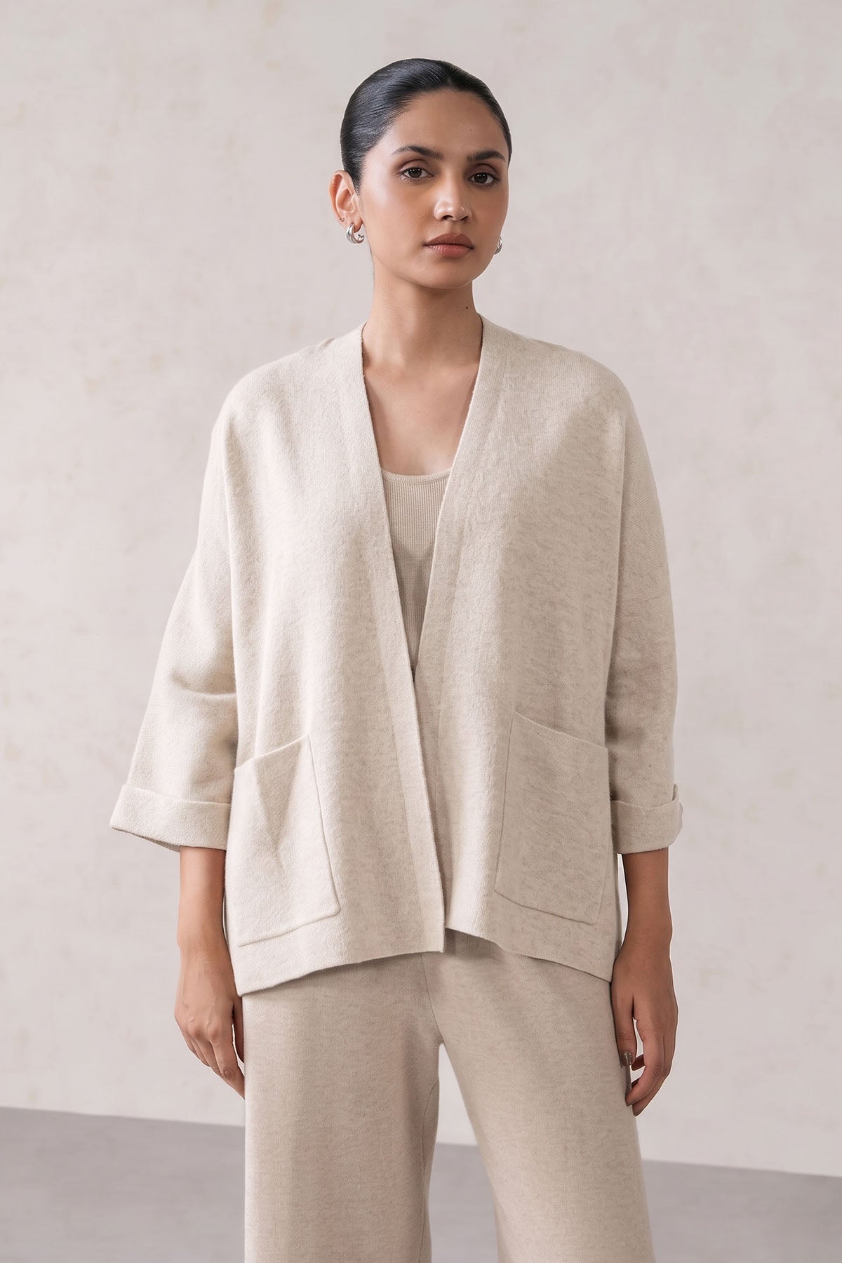 LIGHTWEIGHT OPEN CARDIGAN