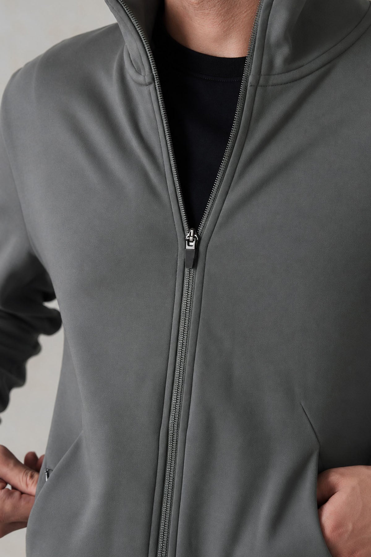 EVERYDAY ZIP UP-DOUBLE KNIT