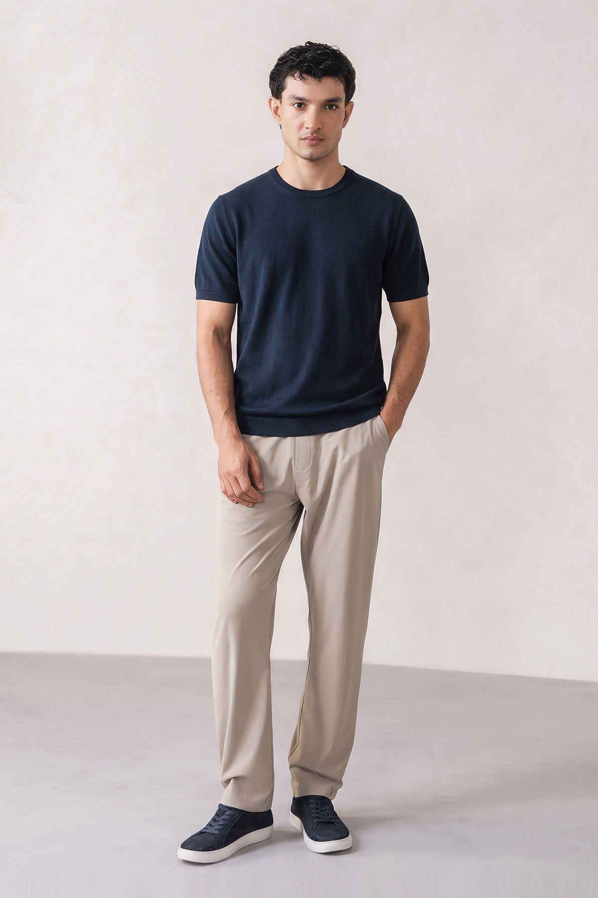 SWEATER KNIT CREWNECK-100% COTTON