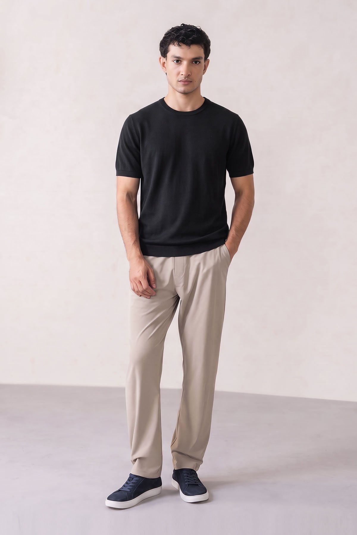 SWEATER KNIT CREWNECK-100% COTTON