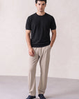 SWEATER KNIT CREWNECK-100% COTTON