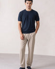 SWEATER KNIT CREWNECK-100% COTTON