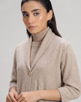 COLLARED KNIT CARDIGAN
