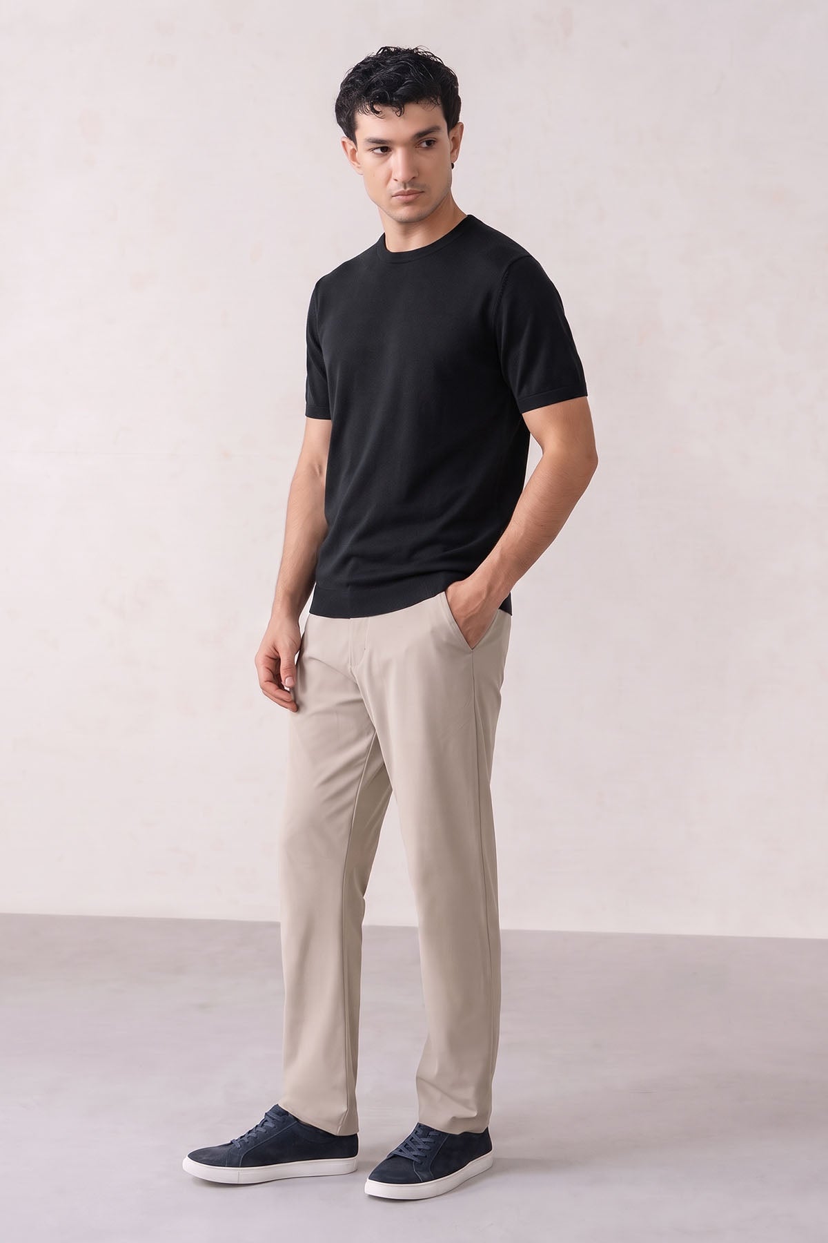 SWEATER KNIT CREWNECK-100% COTTON