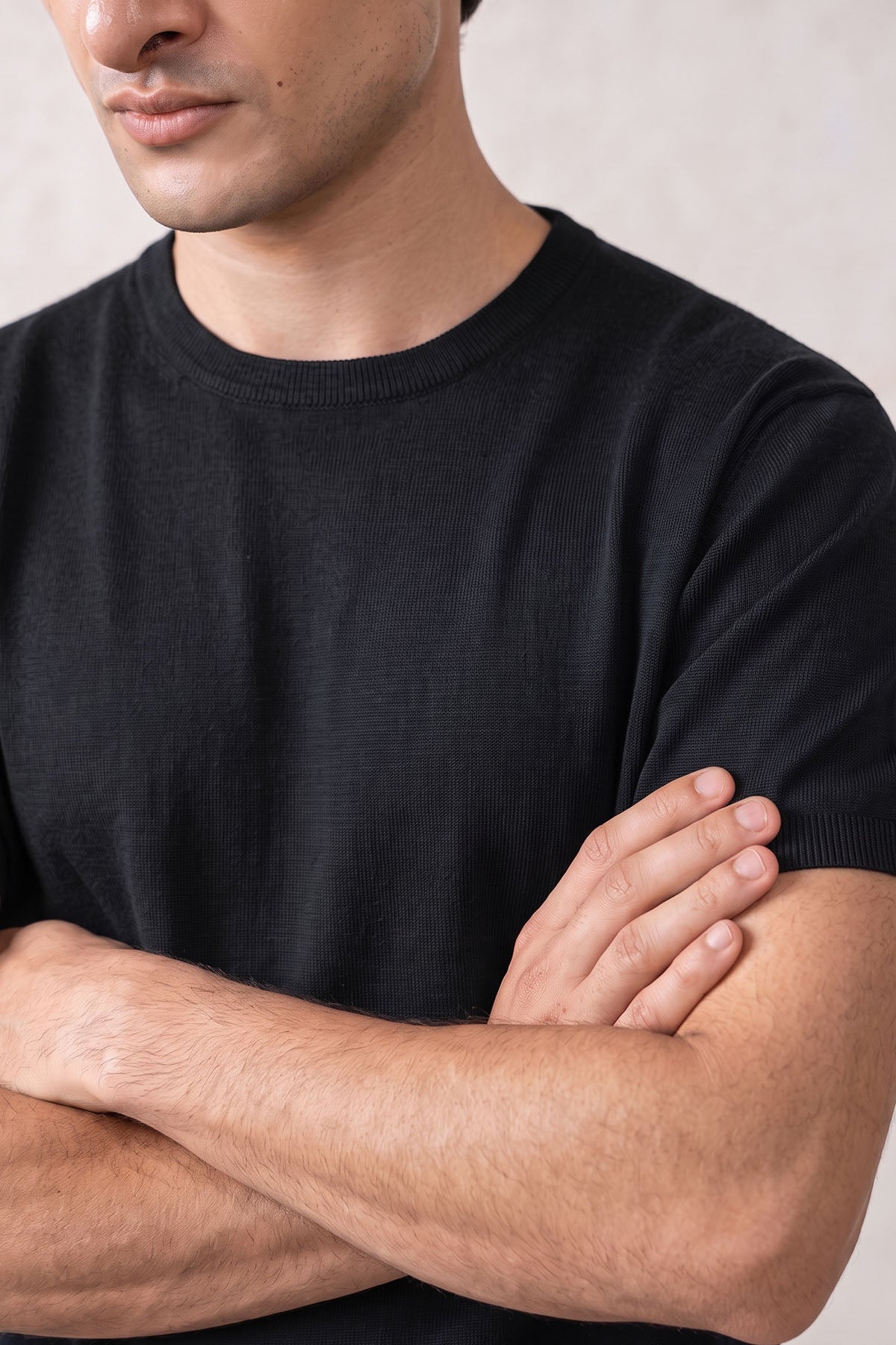 SWEATER KNIT CREWNECK-100% COTTON