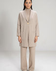 COLLARED KNIT CARDIGAN