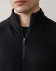 QUARTER ZIPPER-WAFFLE