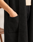 SLEEVELESS OPEN CARDIGAN