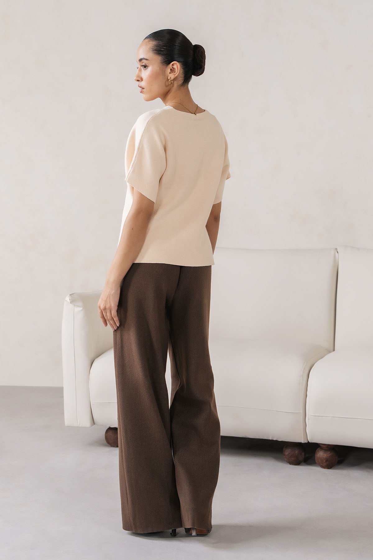 SHORT SLEEVE KNIT CARDIGAN