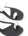 TOE RING FLAT SANDALS