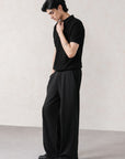 TEXTURED SWEATER POLO-100% COTTON