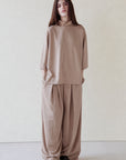 MOCK NECK SIDE SLIT CLOUDLUX