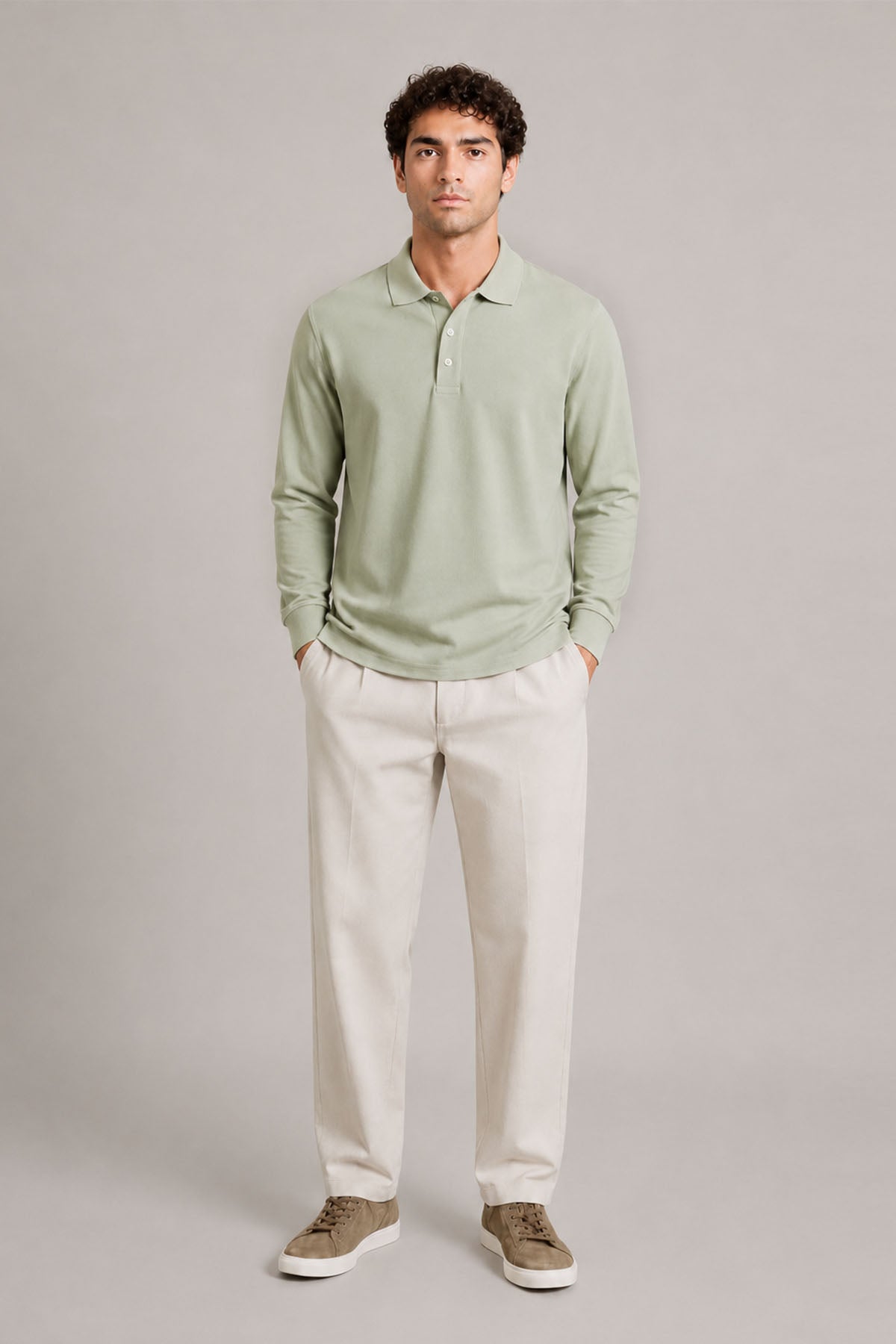 FULL SLEEVE SUPIMA POLO T-SHIRT