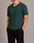 T-SHIRT V-NECK SUPIMA COTTON