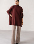 MOCKNECK OVERSIZED SWEATER
